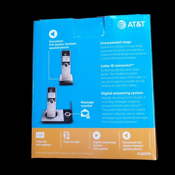 📦CL82229 AT&T 2 Handset Answering System with Smart Call Blocker - Picture 2 of 5